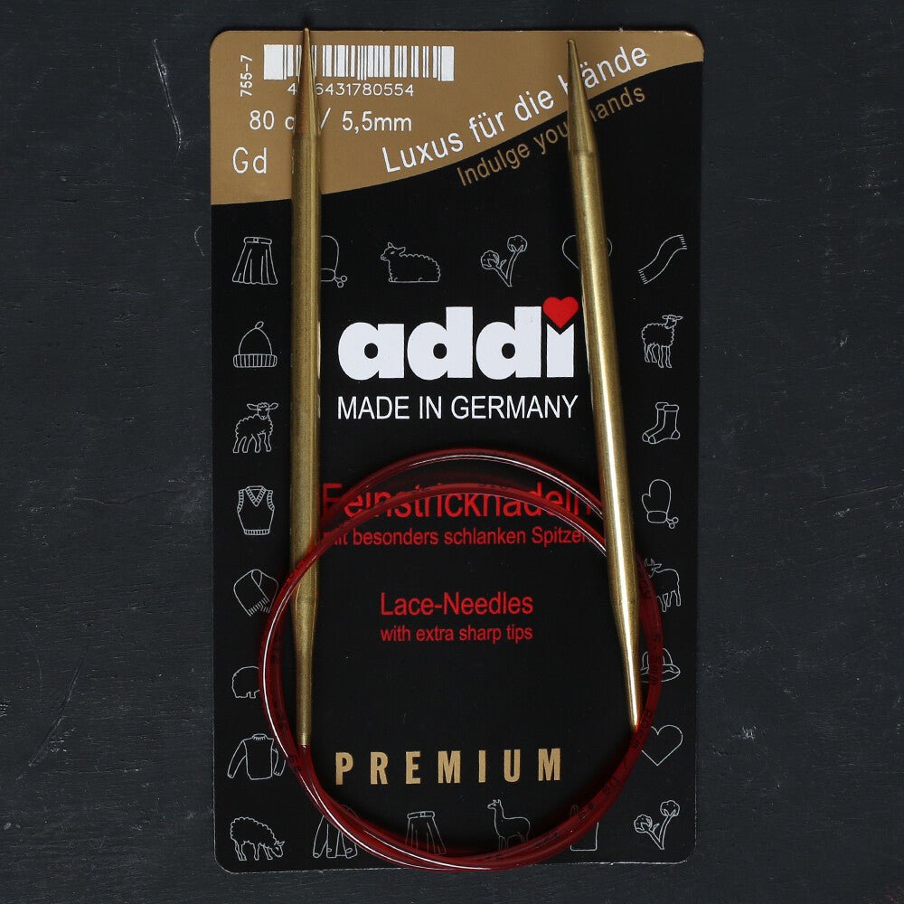 Addi 5,5mm 80cm Klasik Misinalı Dantel Şişi - 755-7 - Hobium